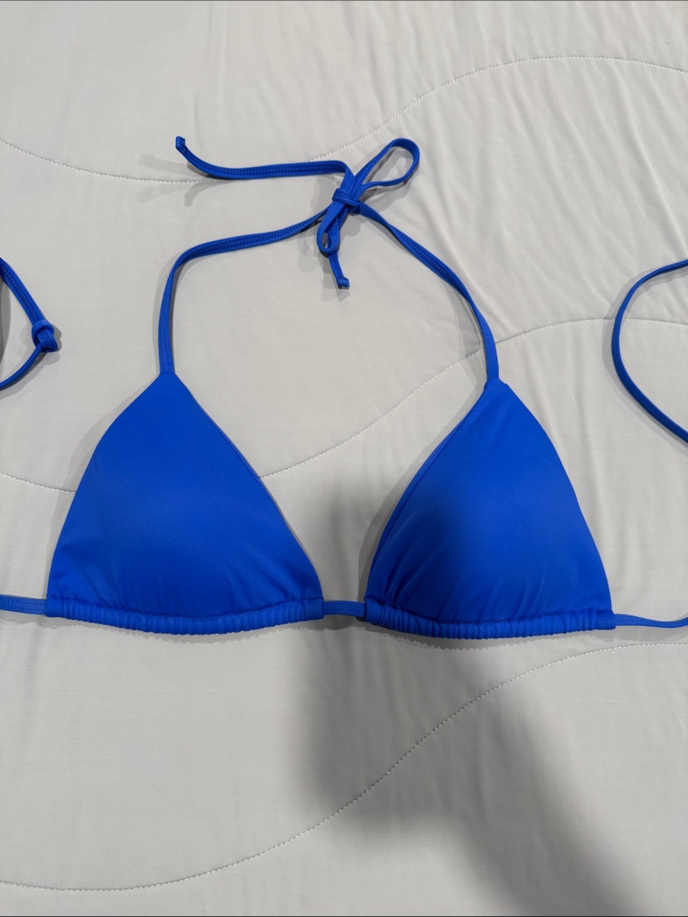 Adjustable Triangle Bikini Top in Cobalt Blue Kl swim wear